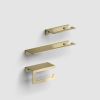 Clou Fold CL/09.04028.82 toilet roll holder with shelf gold brushed PVD