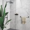 Geesa Opal Black 917207-06-60 handdoekrek 60 cm zwart