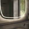 Phantom Mirrors Serie 006 006.100.100 Deens ovale LED spiegel, 100x100 cm met directe en indirecte led rondom