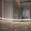 Phantom Mirrors Serie 010 010.140.75 organische LED spiegel, 140x75 cm met directe en indirecte led rondom