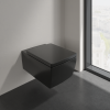 Villeroy en Boch Memento 2.0 8M24S1S5 toiletzitting met deksel Ebony