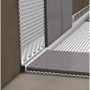 Blanke Aqua Keil Wall 8402851080L gradient edge profile 2000x8x40mm left Stainless steel satin white