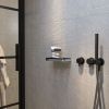 Geesa Frame 918802-02-06 shelf 21 cm chrome/ black