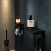 Geesa Frame 918889-06-06 toiletrolhouder met planchet en (LED-licht) houder zwart