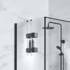 Geesa Frame 918902-02-06 ophangbaar doucherek 25 cm chroom/ zwart