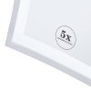 Geesa Mirror 911099 shaving mirror 2-armed 5x magnifying chrome