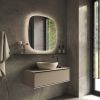 Phantom Mirrors Serie 006 006.60.60 Deens ovale LED spiegel, 60x60 cm met directe en indirecte led rondom