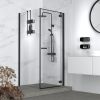 Geesa Rahmen 918902-06-06 Hängende Duschablage 25 cm schwarz