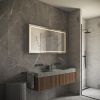 Phantom Mirrors Serie 001 001.80.70 rechthoekige LED spiegel, 80x70 cm met directe en indirecte led rondom