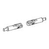 Geberit 244.626.00.1 EasyMount set scharnierdempers voor SC QR wc-zittingen