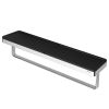 Geesa Frame 918853-02-06-420 handdoekrek met planchet chroom/ zwart