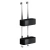 Geesa Frame 918902-02-06 ophangbaar doucherek 25 cm chroom/ zwart