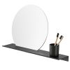 Geesa Leev 918224-06-600 shelf 60 cm with mirror black