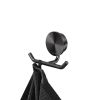 Geesa Opal Brushed Metal Black 917215-09 towel hook double black metal brushed