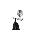 Geesa Opal Brushed Stainless Steel 917215-05 handdoekhaak dubbel RVS geborsteld