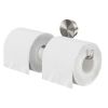 Geesa Opal Brushed Stainless Steel 917218-05 toiletrolhouder dubbel RVS geborsteld