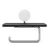 Geesa Opal Chrome 917224-02 toiletrolhouder met planchet chroom