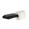 Geesa Shift Black 919924-06 toiletrolhouder zonder klep met planchet mat zwart