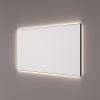 Hipp Design SPV 12510 BL KW spiegel in mat zwart met indirecte LED rondom 80x70x3cm