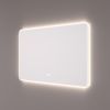 Hipp Design SPV 16010 KW spiegel met afgeronde hoeken en met directe en indirecte LED verlichting rondom 80x70x3cm