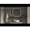Phantom Mirrors Serie 006 006.60.60 Deens ovale LED spiegel, 60x60 cm met directe en indirecte led rondom