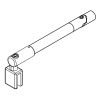 HSK E100320-15-68 stabilisatiesteun 150cm mat zwart