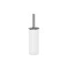 Inda Claire A7114ACR21 toilet brush holder with glass bowl chrome/satinized glass
