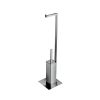 Inda Divo A3386AWM multifunctional standard toilet roll and toilet brush holder matt white
