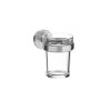 Inda Gealuna A1010ANS03 bekerhouder transparant helder glas/ RVS geborsteld