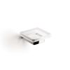 Inda Indissima A88110CR21 soap holder glass dish chrome/satinized glass