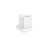 Inda Indissima A88670WM21 zeepdispenser met houder mat wit/ gesatineerd glas