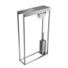 Inda Indissima A88860NE multifunctional standard toilet roll and toilet brush holder matte black