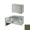 Inda MY Secret A80750VF Einbaunische mit Becherhalter, Seifenspender und Spiegel 350x260mm matt verde felce