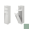 Inda MY Secret A8085AGD inbouwnis met toiletrolhouder en toiletborstelgarnituur 190x660mm mat giada