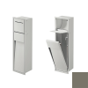 Inda MY Secret A8085BCX Einbaunische mit Toilettenpapierhalter und hygienischer Dusche190x660mm matt creta