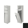 Inda MY Secret A8085BNE inbouwnis met toiletrolhouder en hygiënische douche190x660mm mat zwart