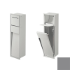 Inda MY Secret A8085BTN inbouwnis met toiletrolhouder en hygiënische douche190x660mm mat titanio