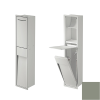 Inda MY Secret A8085DVV inbouwnis met toiletrolhouder en hygiënische douche 190x860mm mat verde salvia