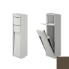 Inda MY Secret A8086ABN inbouwnis met toiletrolhouder en toiletborstelgarnituur 190x660mm mat bruno