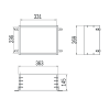 Inda MY Secret VT00304000 subframe voor A80750 inbouwnis