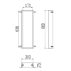 Inda MY Secret VT00305000 subframe voor A8086A inbouwnis