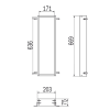 Inda MY Secret VT00306000 subframe voor A8086C inbouwnis