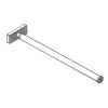 Decor Walther 0507360 DW 730 handdoekhouder mat zwart