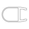 HSK E100078-8-1 vertical o-seal profile 200cm, 8mm