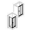 Huppe X1, 061261 vertical sealing profile, door segment