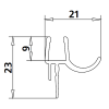 Kermi 2534082 spatwaterdichting 1 x 98,5cm