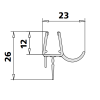 Kermi 2534107 set gebogen spatwaterdichtingen 8mm