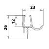 Kermi 2534119 set spatwaterdichtingen 2 x 98,5cm - 6mm