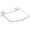 Keuco Collectie Plan 14980070038 tip-up seat stainless steel/ light grey (RAL 7035)