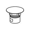 Geberit 241.993.21.1 ventielafdekking Clou chroom
